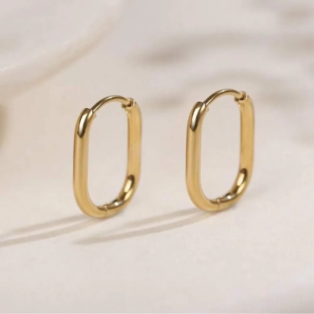 Gold Hoop Earrings Q650